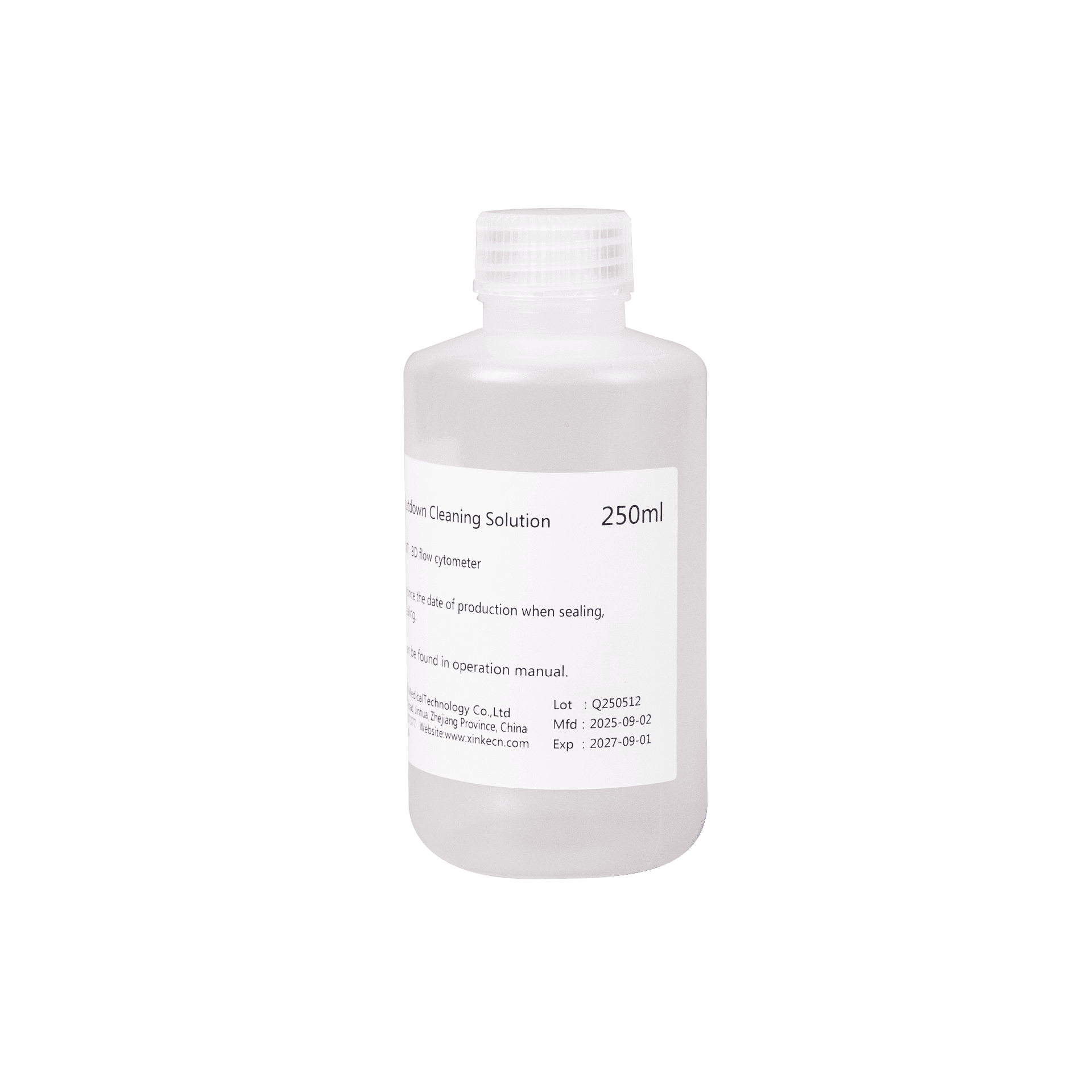 BD Flow Cytometer Shutdown Cleaning Solution 1